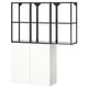 ENHET Mueble, gris oscuro/blanco, 120x32x150 cm