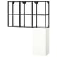 ENHET Mueble, gris oscuro/blanco, 120x32x150 cm