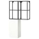 ENHET Mueble, gris oscuro/blanco, 80x32x150 cm