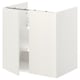ENHET Mueble lavamanos con repisa/puertas, blanco, 60x42x60 cm