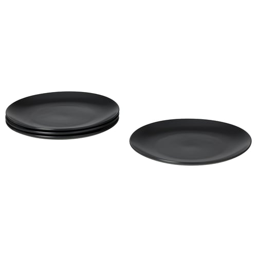 FÄRGKLAR Plato, Mate gris oscuro, 26 cm
