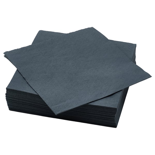 FANTASTISK Servilleta de papel, gris oscuro, 40x40 cm