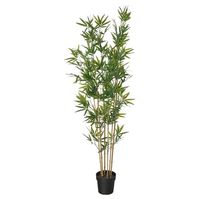 FEJKA Planta artificial, Interior / exterior/bambú, 21 cm
