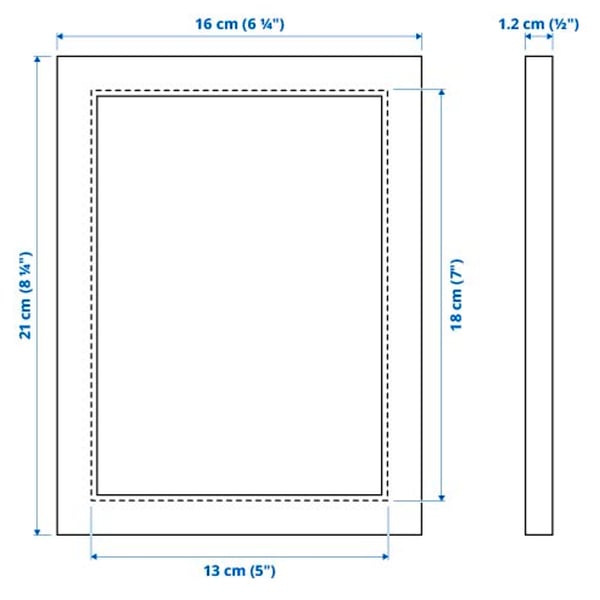 FISKBO Marco, gris verdoso claro, 13x18 cm