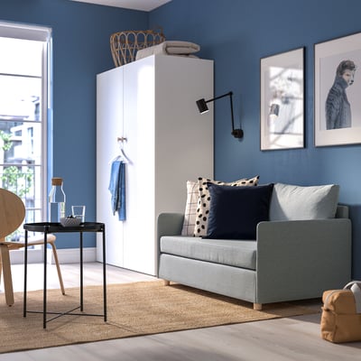 FRIDHULT Sofá cama, Knisa gris claro