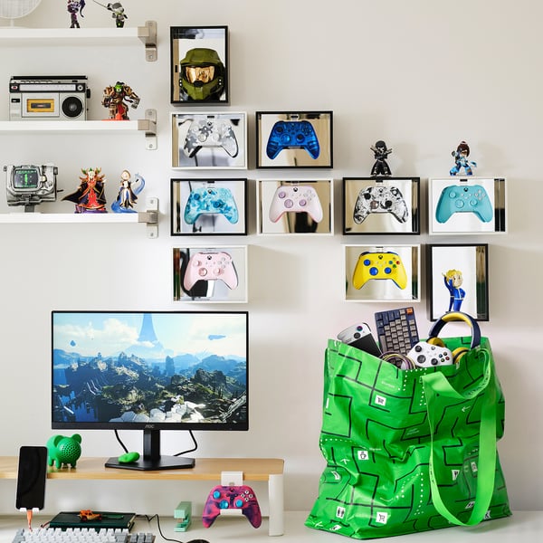 GÖTEHULT Bolsa para compras, con diseños, 45x18x45 cmx36 l