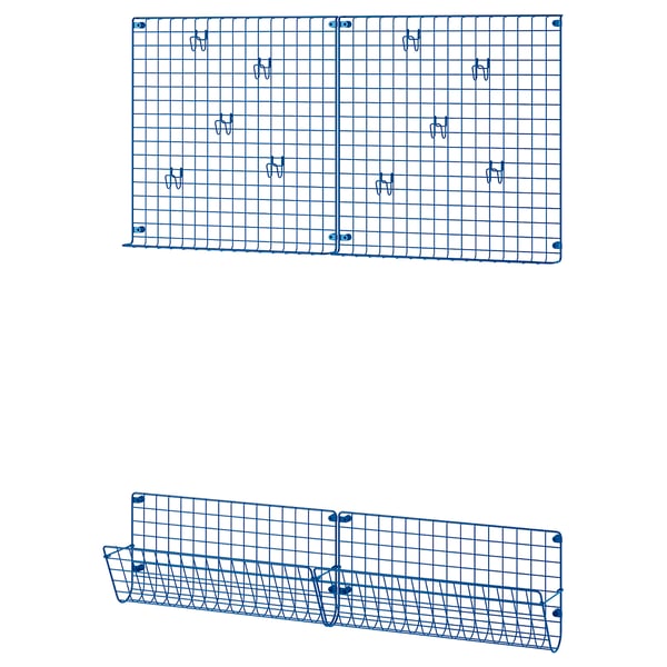 GREJIG Muebles de entrada, juego de 4, azul