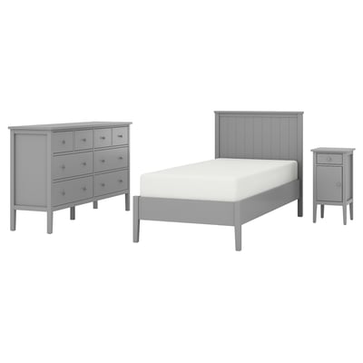 GULLABERG Muebles dormitorio j3, gris, 90x200 cm