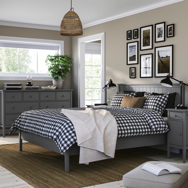 GULLABERG Muebles dormitorio j4, gris, 160x200 cm