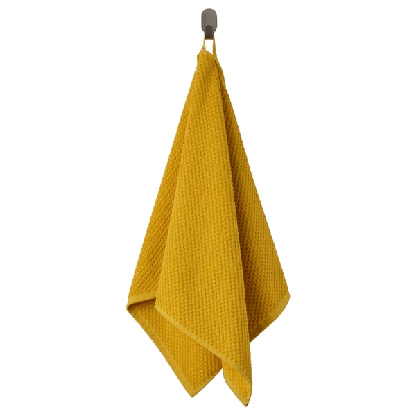 GULVIAL Toalla de mano, amarillo, 50x100 cm
