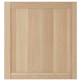 HANVIKEN Puerta, Efecto roble tinte blanco, 60x64 cm