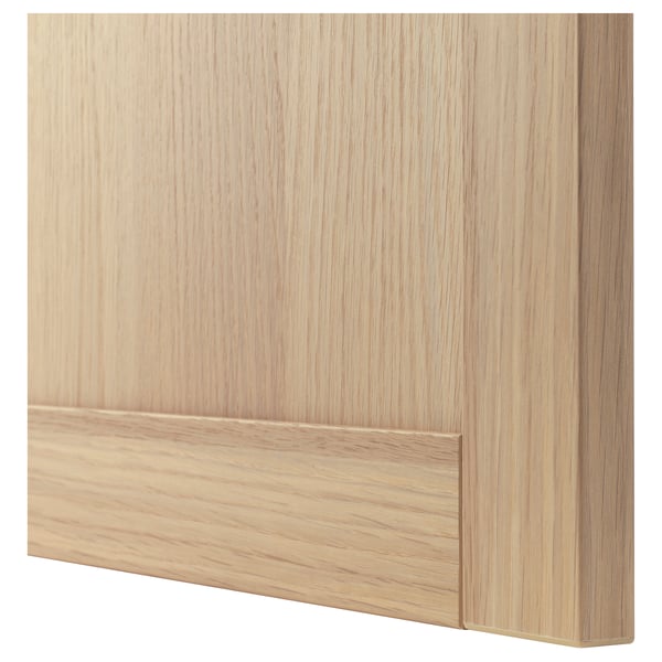 HANVIKEN Puerta, Efecto roble tinte blanco, 60x64 cm