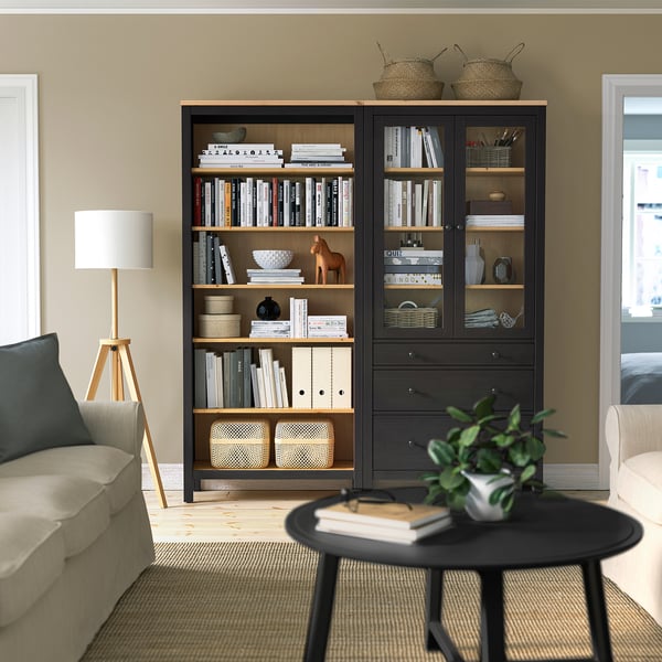 HEMNES Mueble sala con puertas/cajones