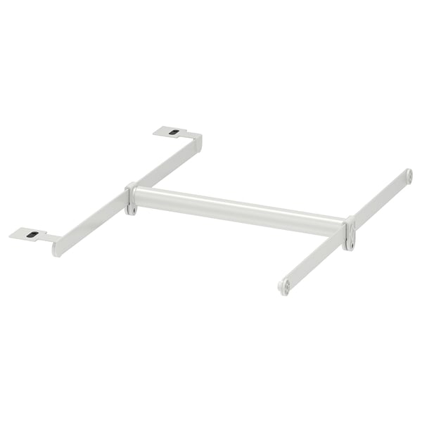 HJÄLPA Barra +2 rielesuspensión+1fijación, Regulable/blanco, 30-47x55 cm