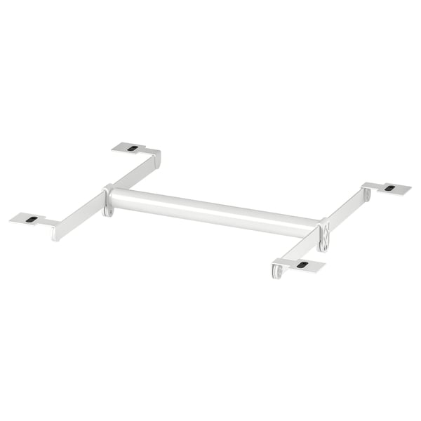 HJÄLPA Barra +2 rielesuspensión+2fijacion, Regulable/blanco, 30-47x40 cm