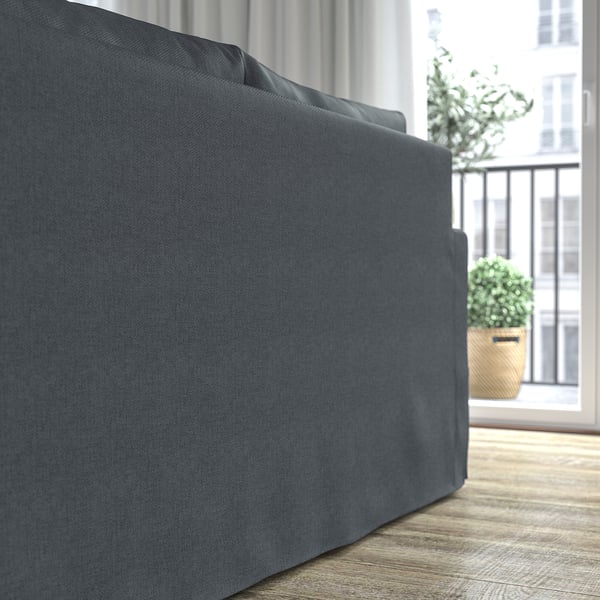 HYLTARP Sofá 3 con chaiselongue dcha, Gransel gris