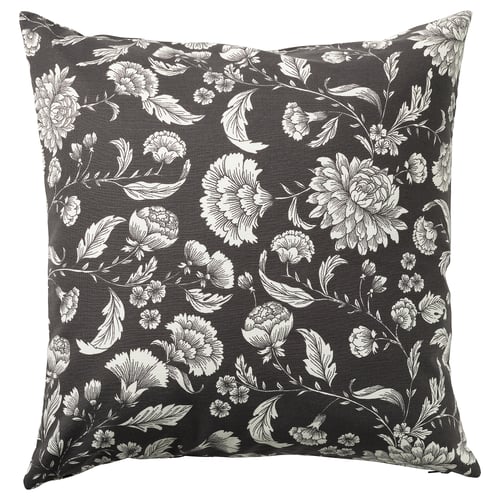 IDALINNEA Funda de cojín, gris oscuro, 50x50 cm