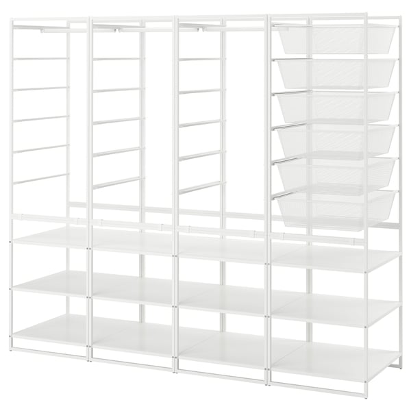 JONAXEL Combinación de clóset, blanco, 198x51x173 cm