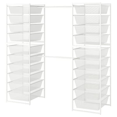 JONAXEL Combinación de clóset, blanco, 142-178x51x173 cm