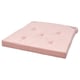 JUSTINA Cojín para silla, rosado con blanco, 42/35x40x4 cm