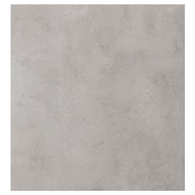 KALLVIKEN Puerta, gris claro Efecto cemento, 60x64 cm