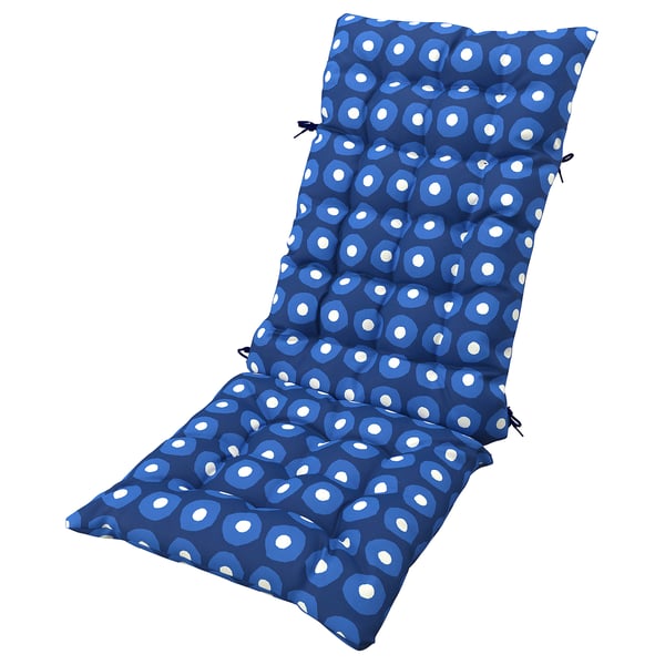 KLÖSAN Cojín de exterior, azul oscuro, 45x116 cm