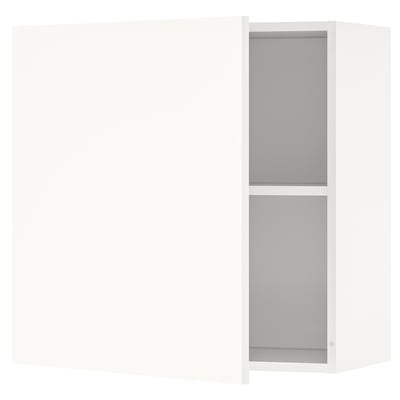 KNOXHULT Mueble de pared con puerta, blanco, 60x60 cm