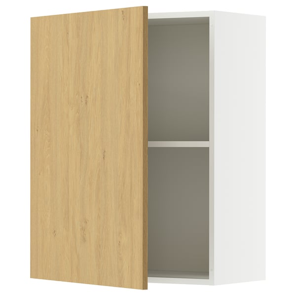 KNOXHULT Mueble de pared con puerta, Efecto roble, 60x75 cm