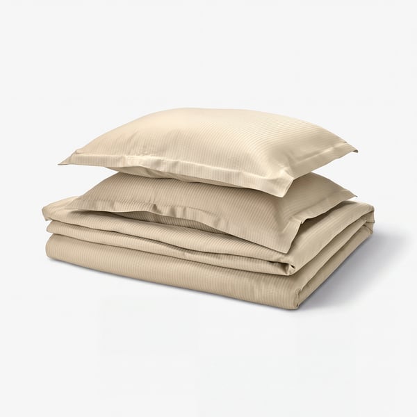 LÄKEVÄNDEROT Funda plumón con 2 fundas almohada, beige, 240x220/50x60 cm