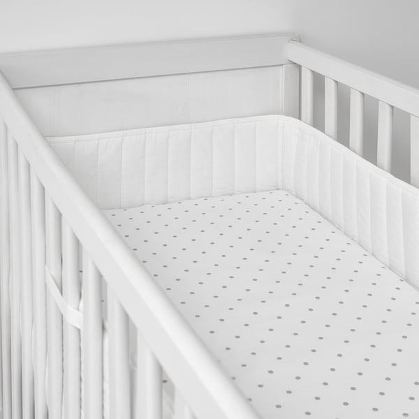 LEN Protector de cuna, blanco, 60x120 cm