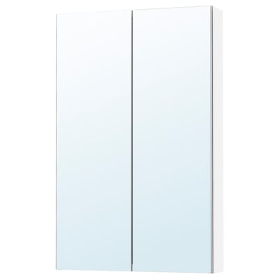 LETTAN Mueble pared con espejo y puertas, efecto espejo/Espejo, 60x15x95 cm