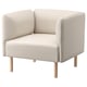 LILLEHEM Poltrona, Vissle/beige Madera