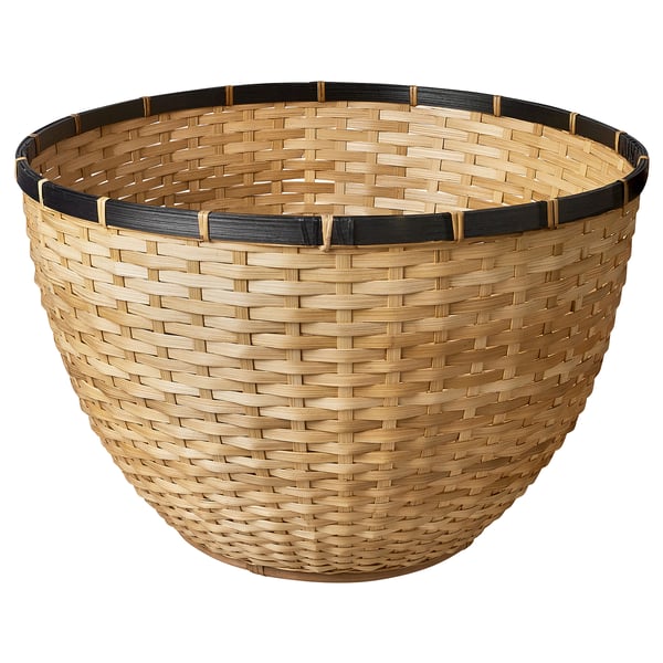 LÖVRÄFSA Cesta, bambú, 50x32 cm