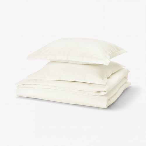 LUKTVICKER Funda plumón con 2 fundas almohada, blanco, 240x220/50x60 cm