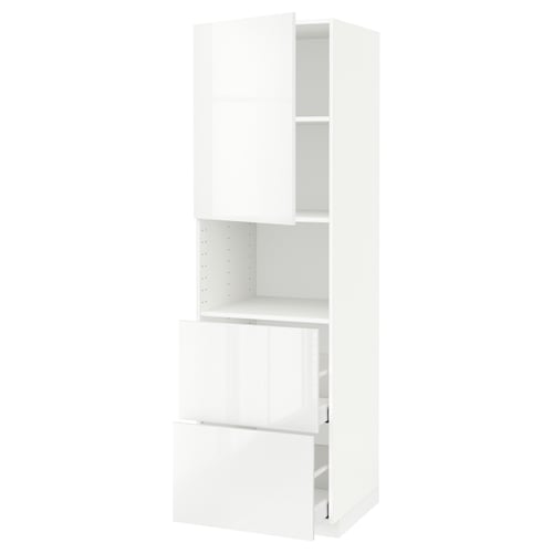METOD / MAXIMERA Mueble microondas +2 cajones+puerta