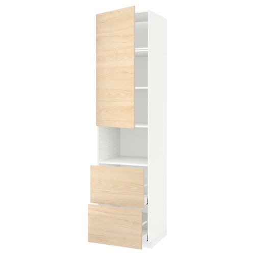 METOD / MAXIMERA Mueble microondas +2 cajones+puerta