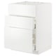 METOD / MAXIMERA Mueble para estufa, con cajones, blanco/Stensund blanco, 60x60 cm