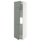 METOD Mueble alto para nevera, 3 puertas