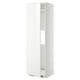 METOD Mueble alto para nevera, con puerta, blanco/Ringhult blanco, 60x60x200 cm