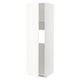 METOD Mueble alto para nevera con puerta, blanco/Vallstena blanco, 60x60x200 cm