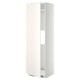METOD Mueble alto para nevera, con puerta, blanco/Veddinge blanco, 60x60x200 cm