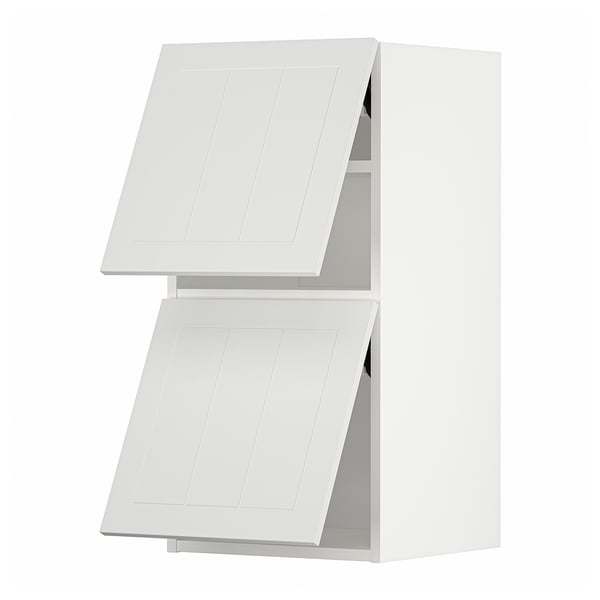 METOD Mueble de pared con 2 puertas, blanco/Stensund blanco, 40x80 cm