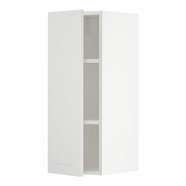 METOD Mueble de pared con entrepaños, blanco/Stensund blanco, 30x80 cm