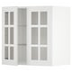 METOD Mueble pared con 2 puertas vidrio, blanco/Stensund blanco, 60x60 cm