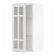 METOD Mueble pared con puerta de vidrio, blanco/Stensund blanco, 40x80 cm