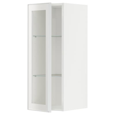 METOD Mueble pared con puerta de vidrio