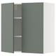 METOD Mueble pared+entrepaños y 2 puertas