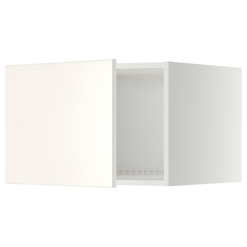 METOD Mueble sobre nevera, blanco/Veddinge blanco, 60x40 cm
