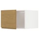 METOD Mueble sobre nevera, blanco/Voxtorp Efecto roble, 60x40 cm