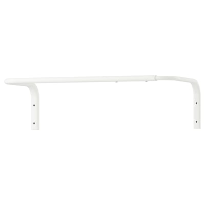 MULIG Barra para ropa extensible, blanco, 60-90 cm